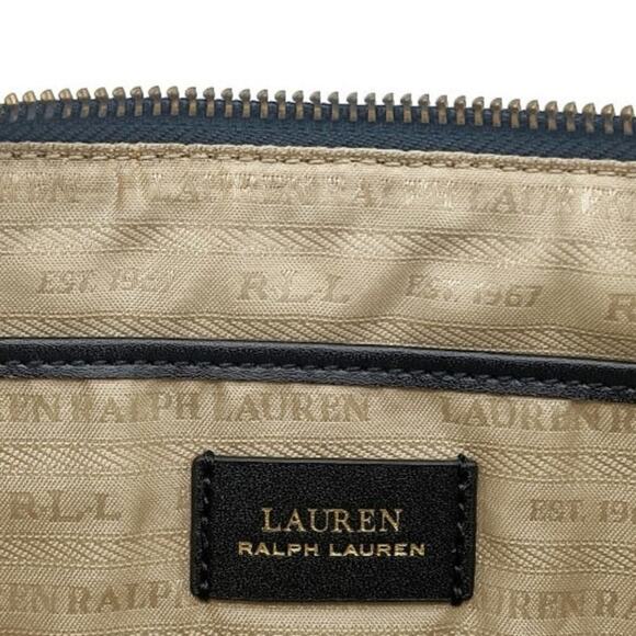 Ralph Lauren Black & White Woven Clutch Wristlet Organizer Pouch | Designer Gift - Picture 11 of 11